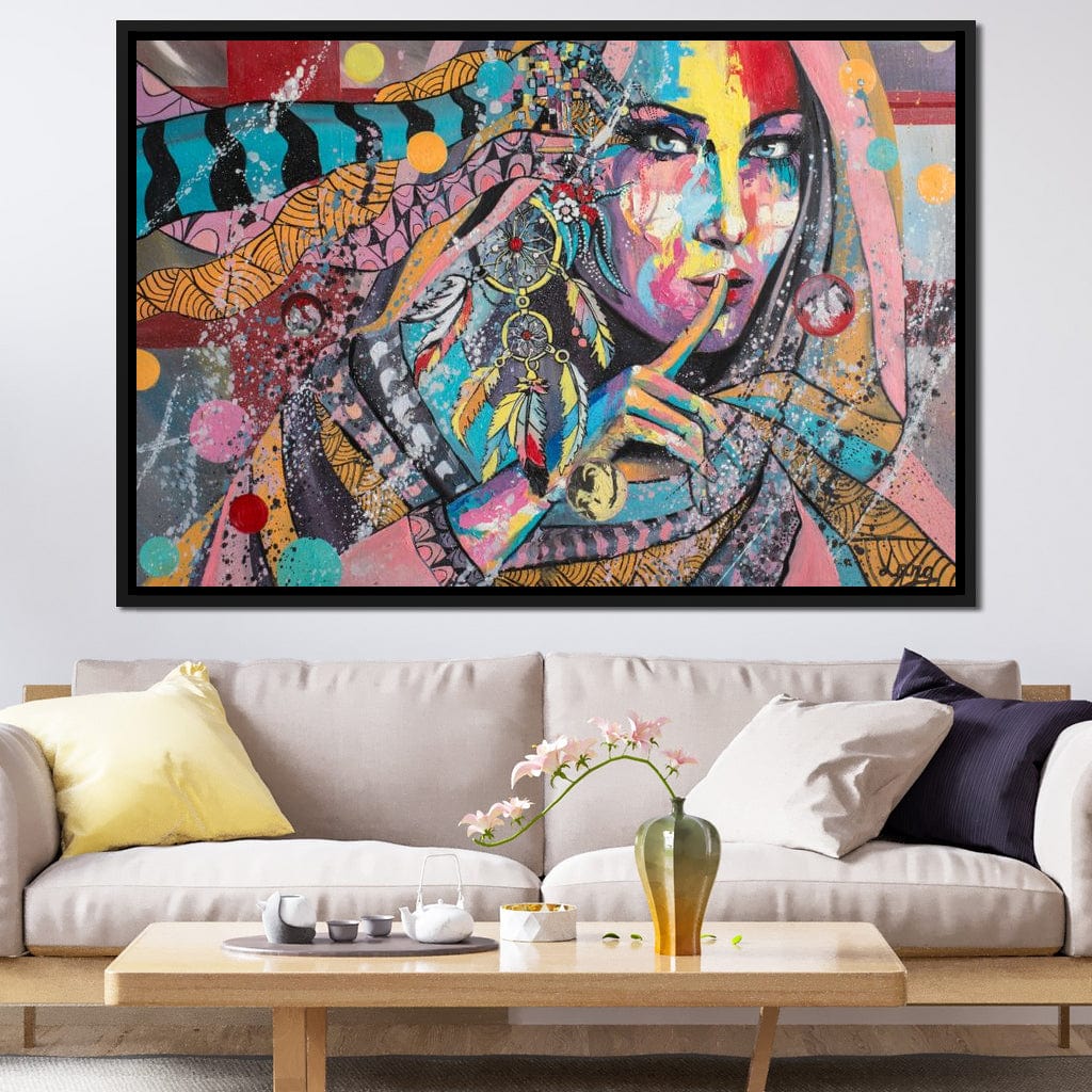 Mary Portrait Canvas Wall Art