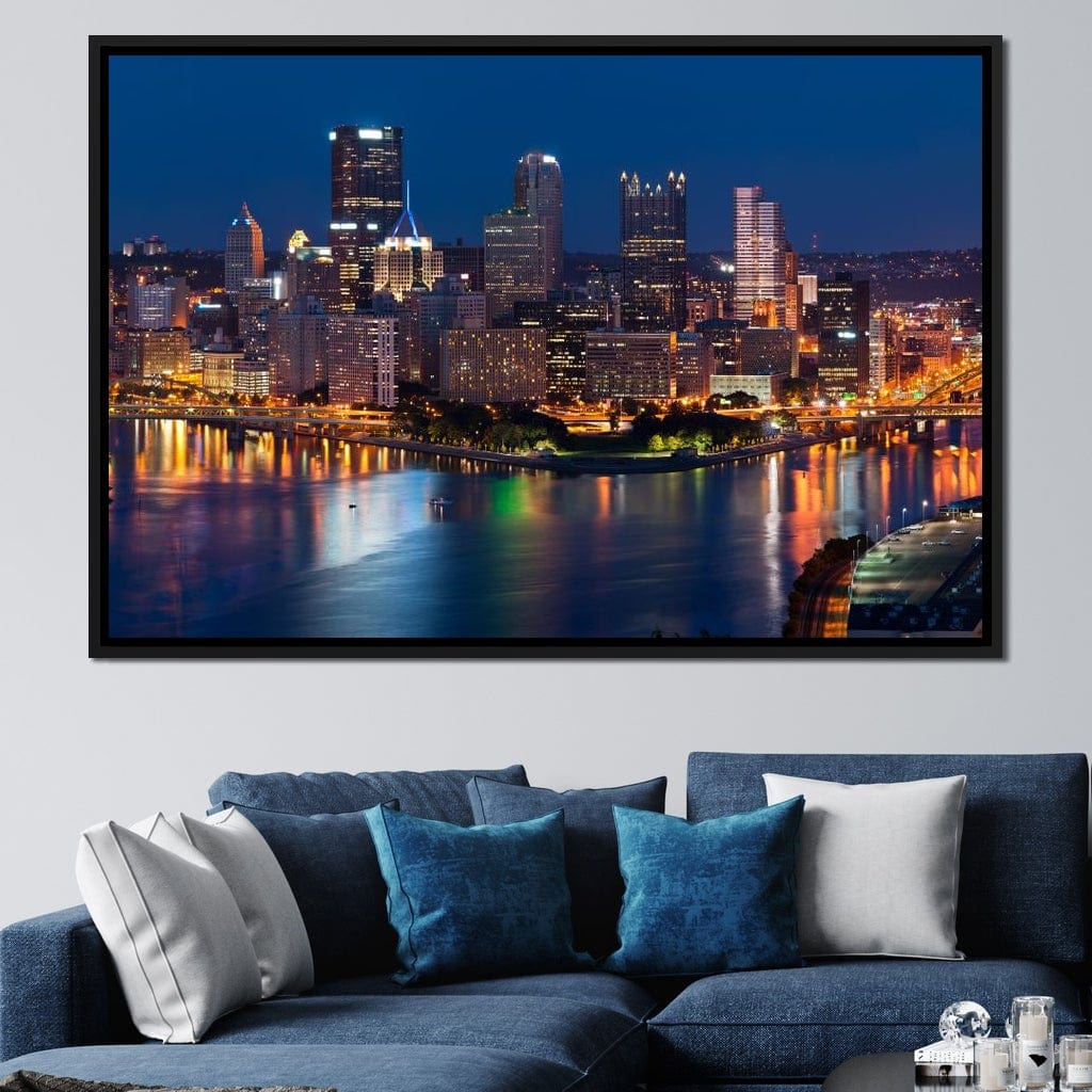 Pittsburgh Skyline Canvas Wall Art