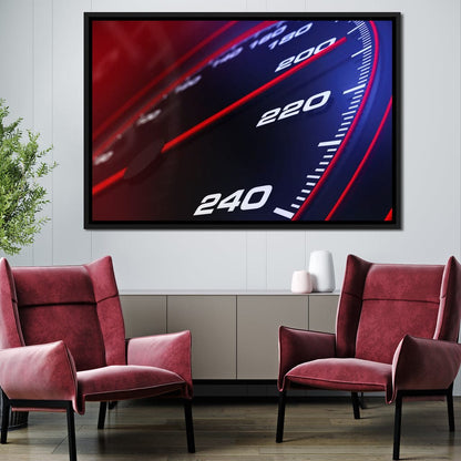 Speedometer Canvas Wall Art