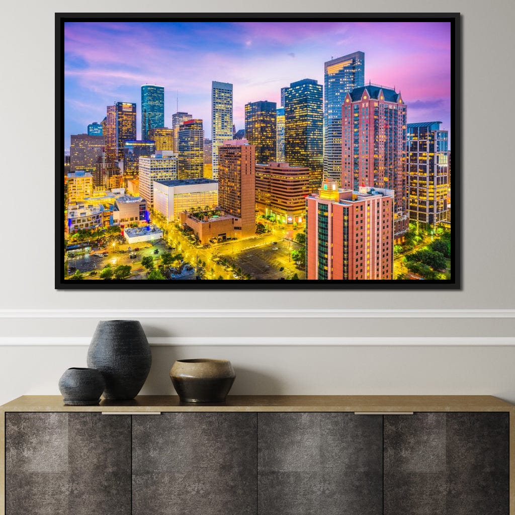 Houston Skyline Canvas Wall Art