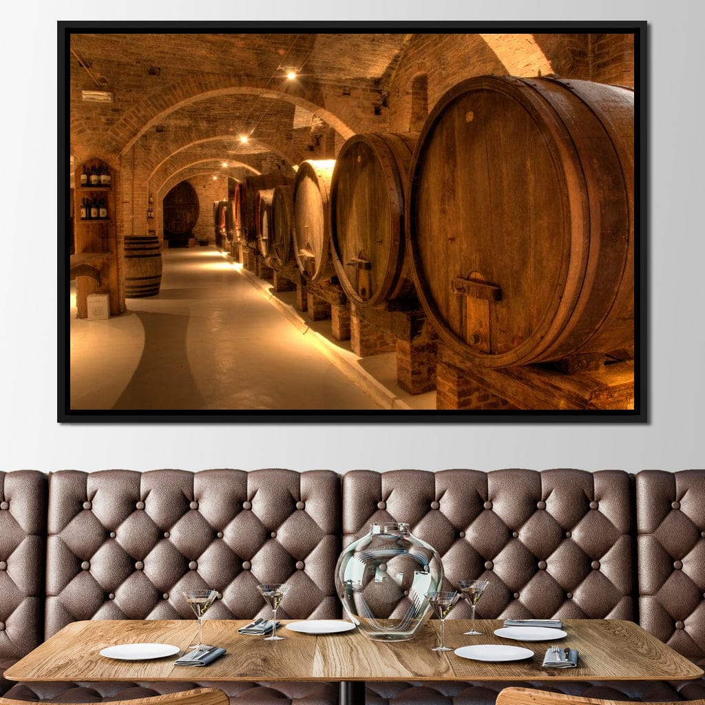 Wine Cellar in the Abbey Canvas Wall Art