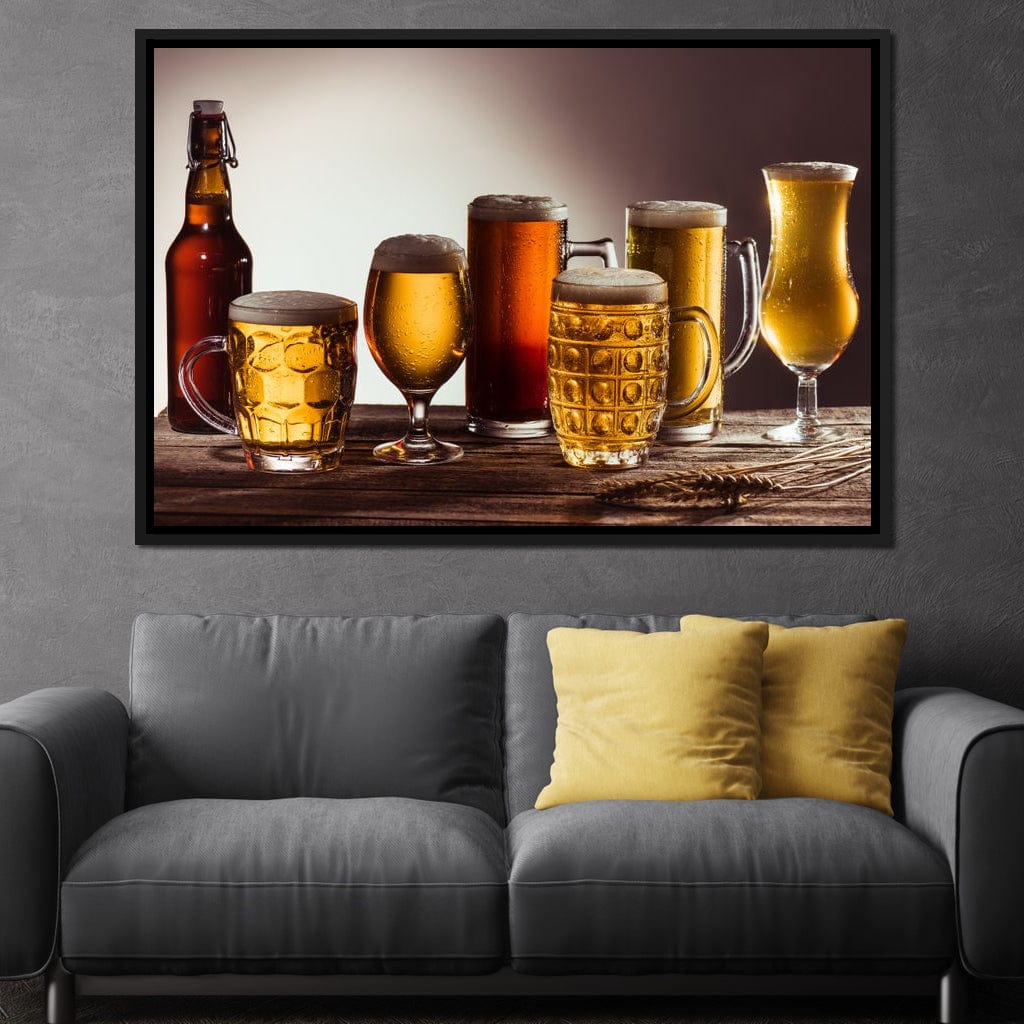 Beer Types Canvas Wall Art