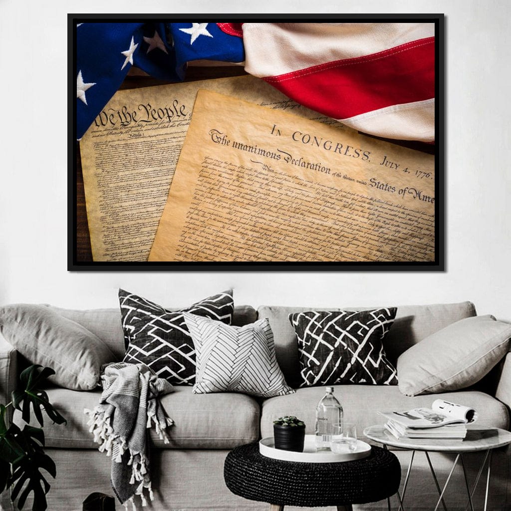 July 4th, 1776 Canvas Wall Art