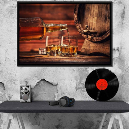 Whiskey Night Canvas Wall Art