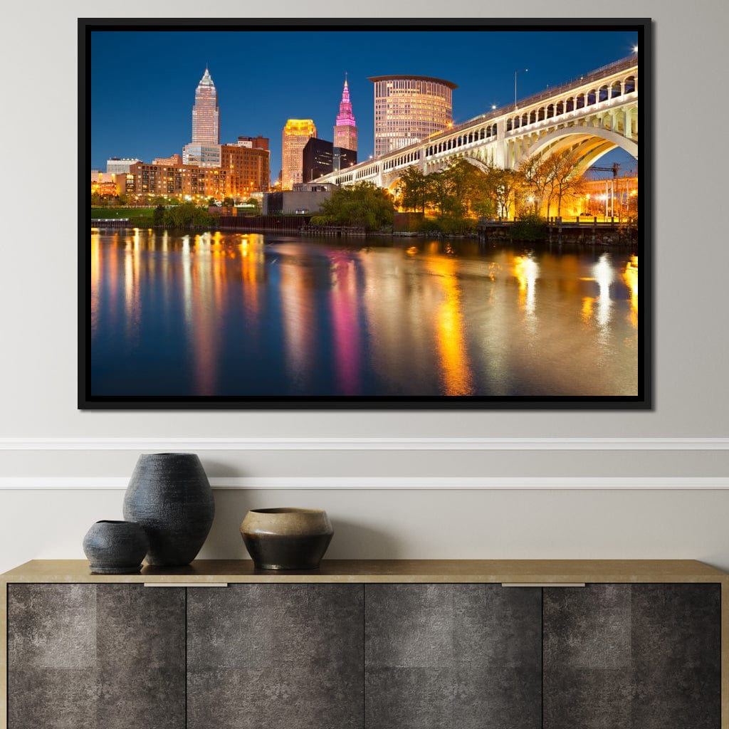 Cleveland Skyline Canvas Wall Art