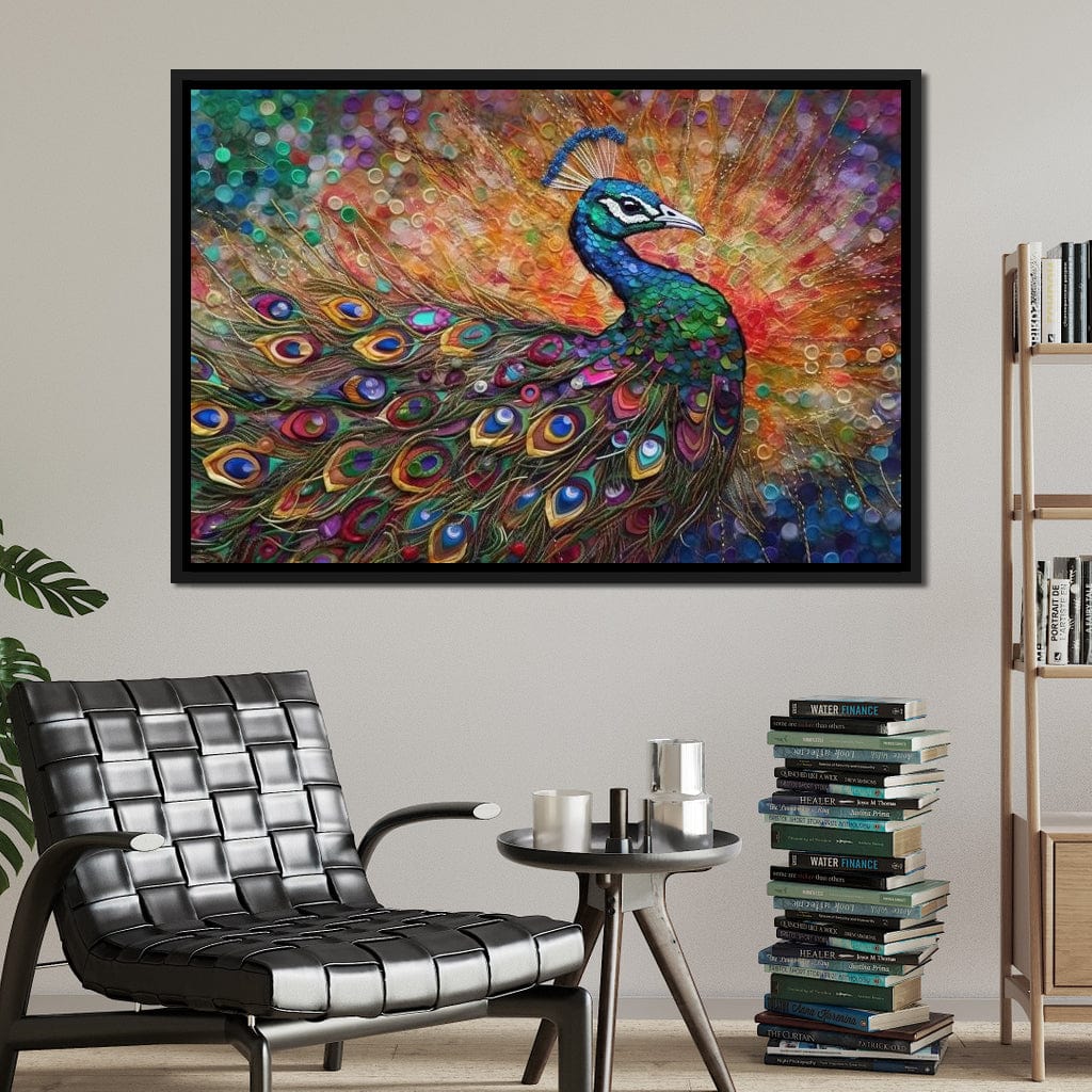 Peacock Fantasy Canvas Wall Art