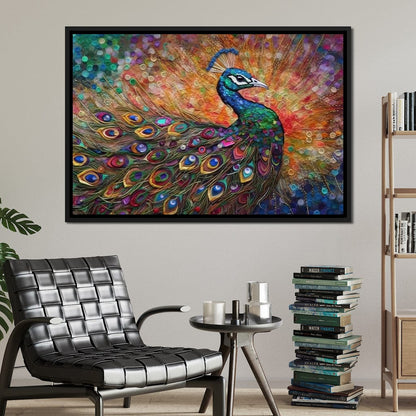 Peacock Fantasy Canvas Wall Art