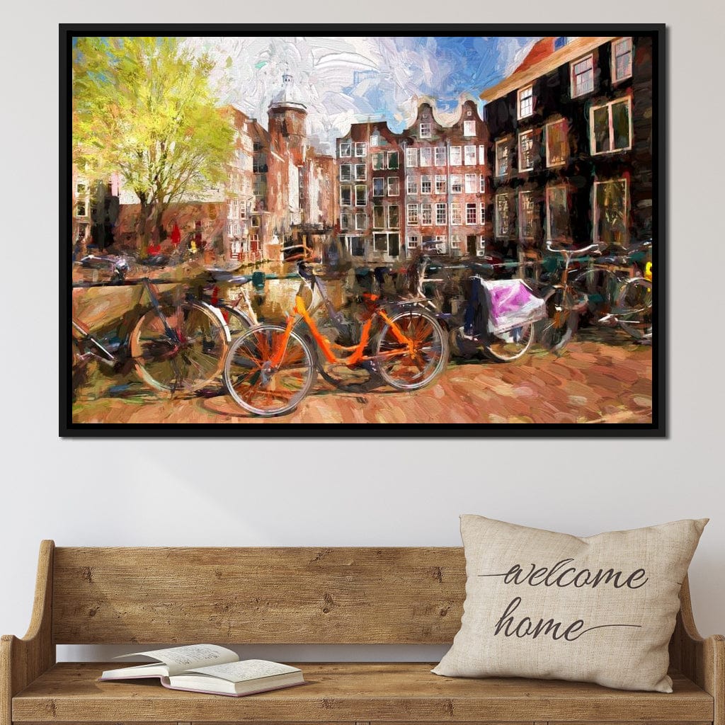 Amsterdam City Canvas Wall Art
