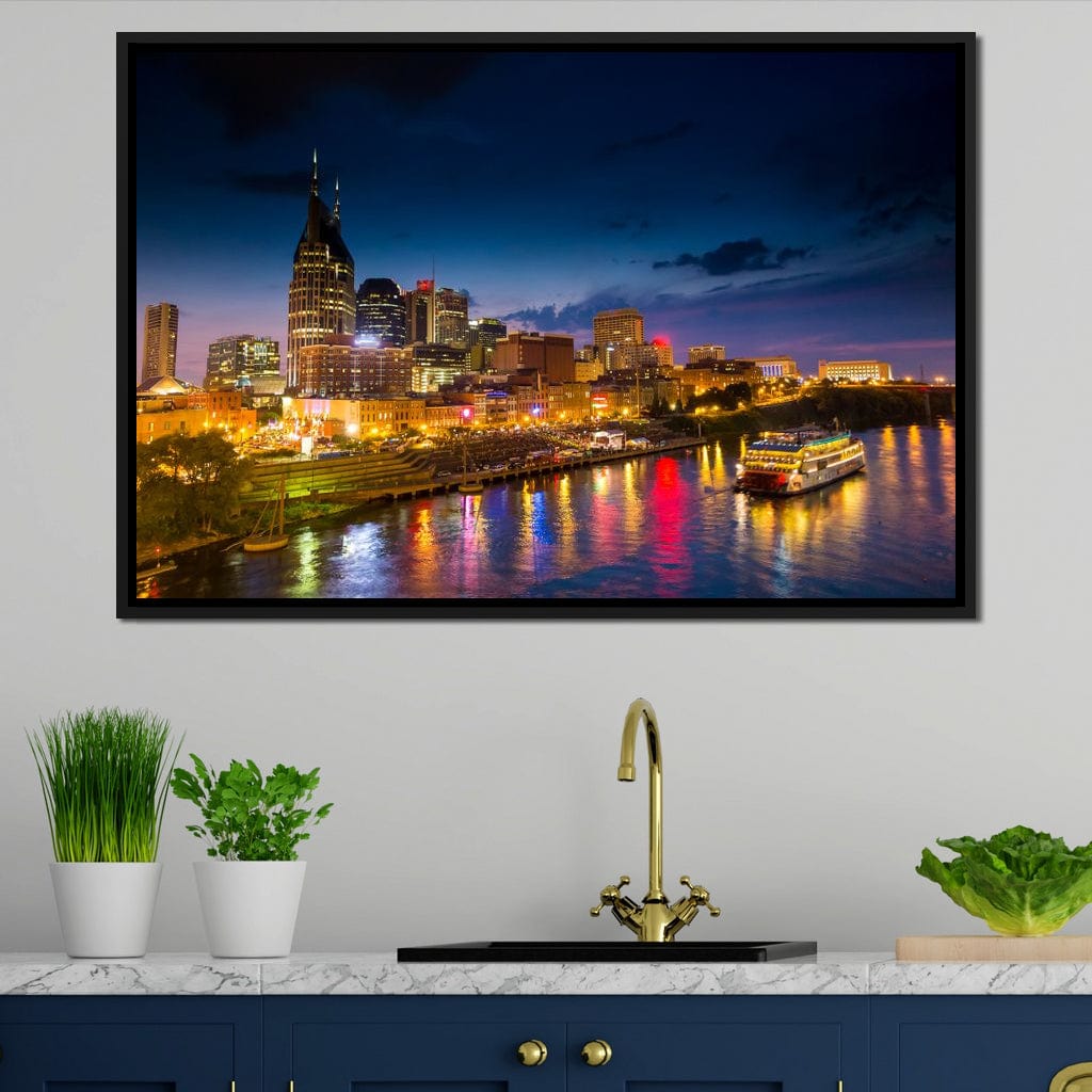 Nashville Skyline Canvas Wall Art