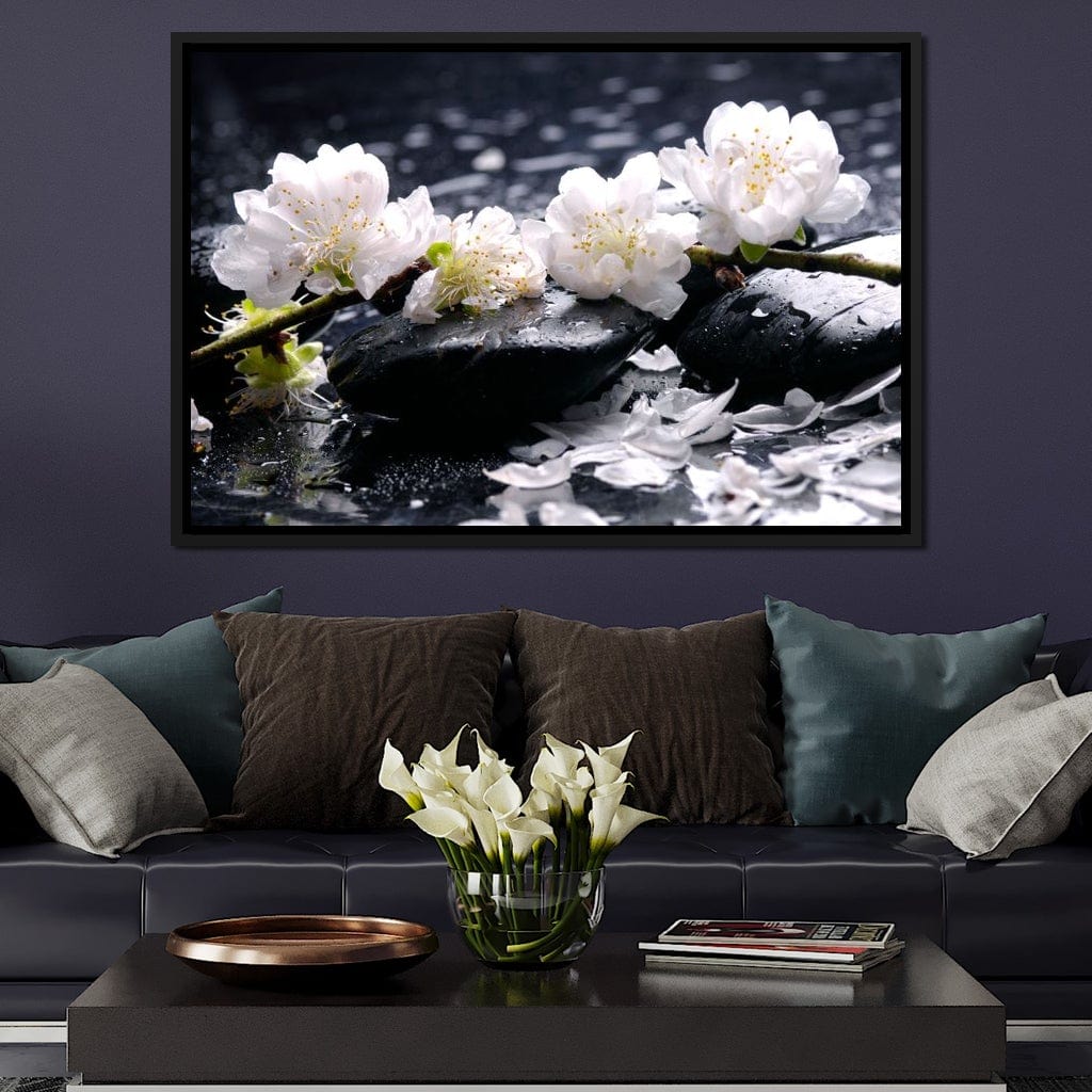 Spa Flowers Canvas Wall Art