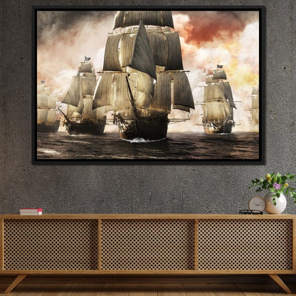 Pirate Fleet Canvas Wall Art