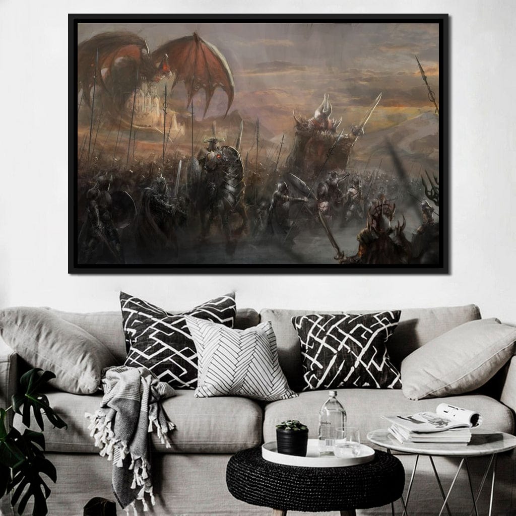 Fantasy Battlefield Canvas Wall Art