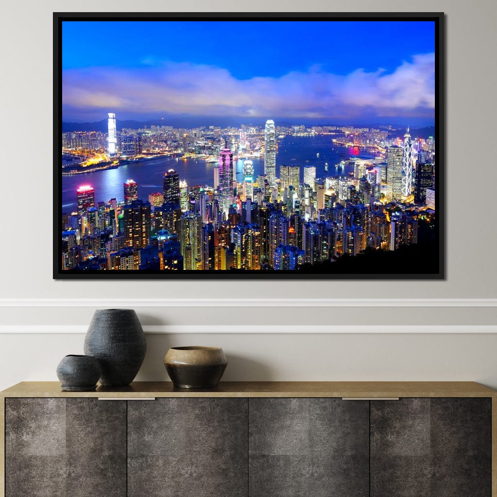 Hong Kong Skyline Canvas Wall Art