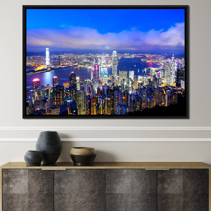 Hong Kong Skyline Canvas Wall Art