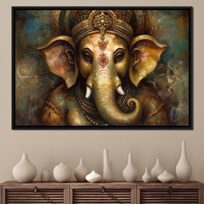 Ganesha's Intelligence Canvas Wall Art