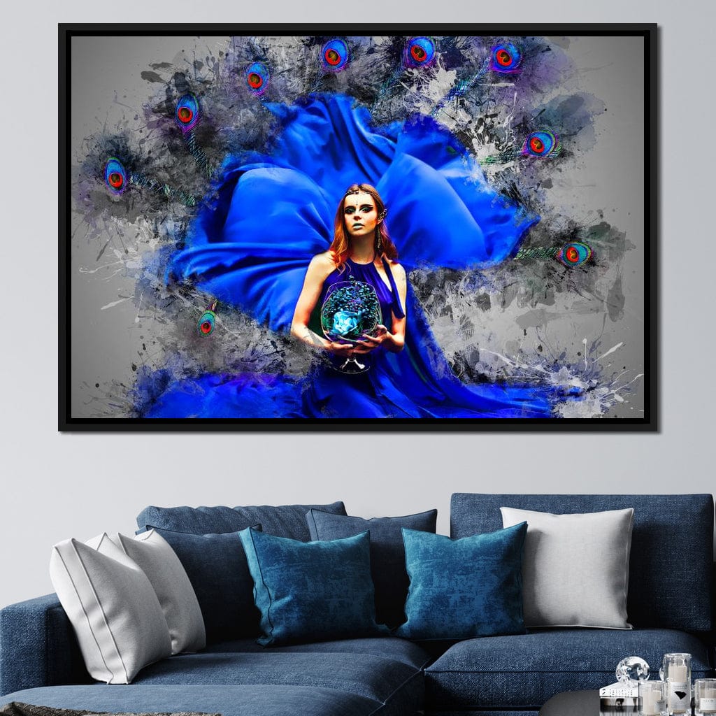 Feather Gown Canvas Wall Art