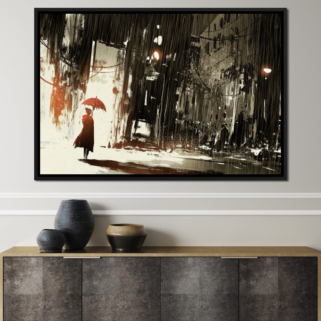 Halelis Rainy Day Canvas Wall Art