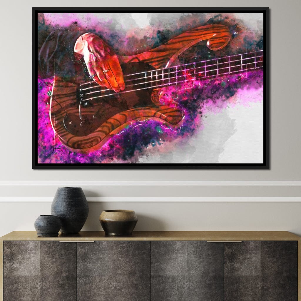 Les Claypool's Guitar Canvas Wall Art