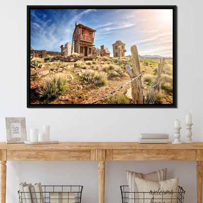 Abandoned Western Town Canvas Wall Art