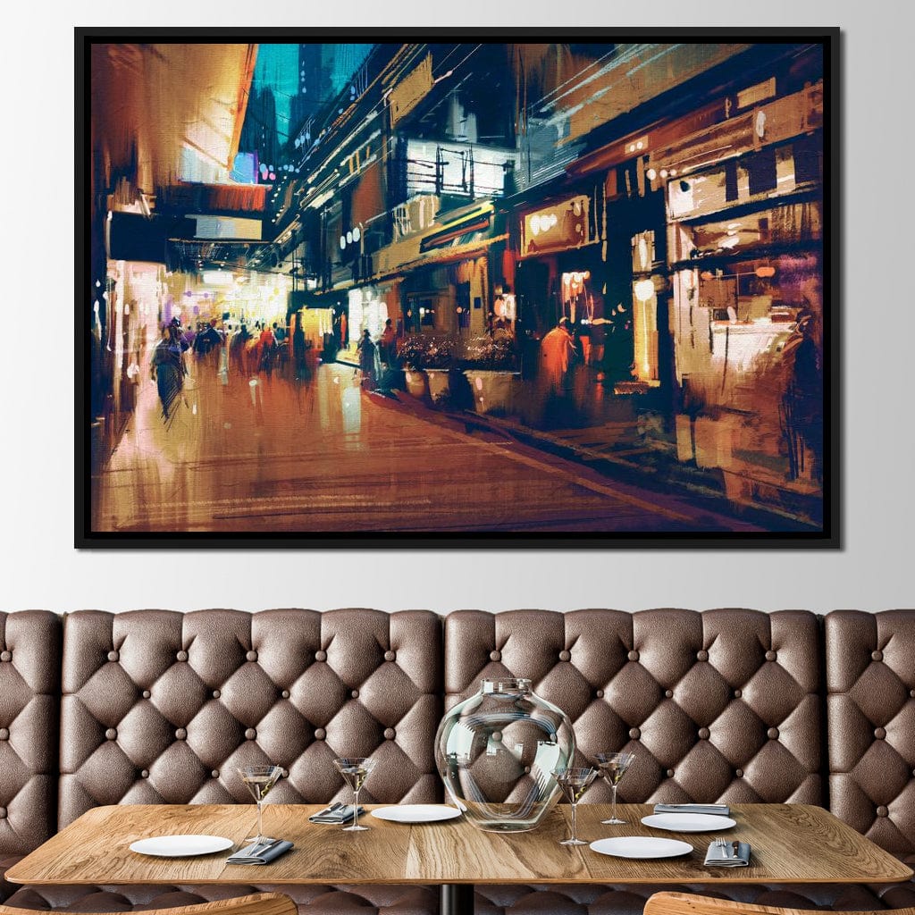 City Market Canvas Wall Art
