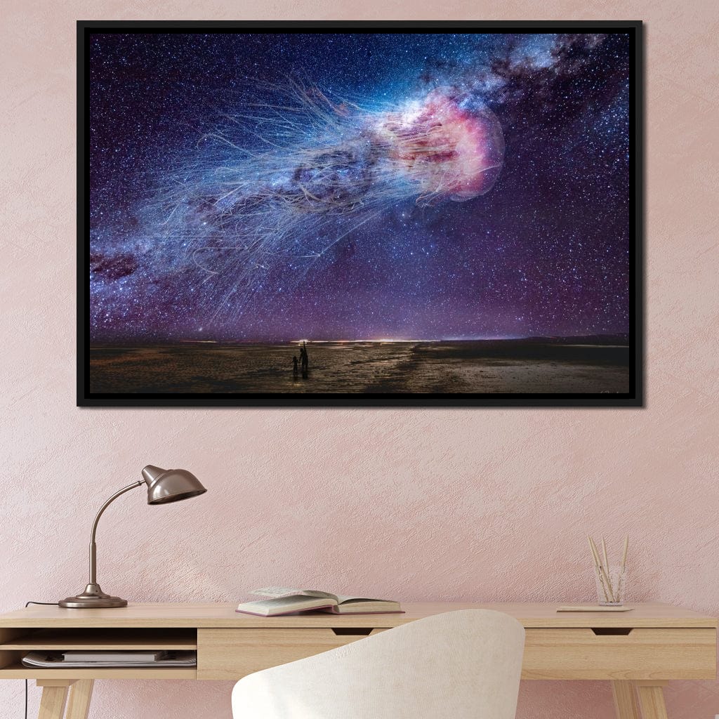 Cosmic Jellyfish Galaxy - KitConcepts Canvas Wall Art