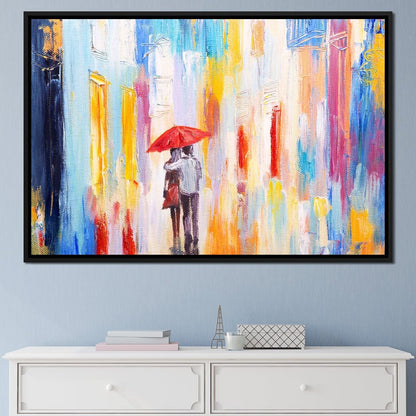 Romantic Rain Canvas Wall Art