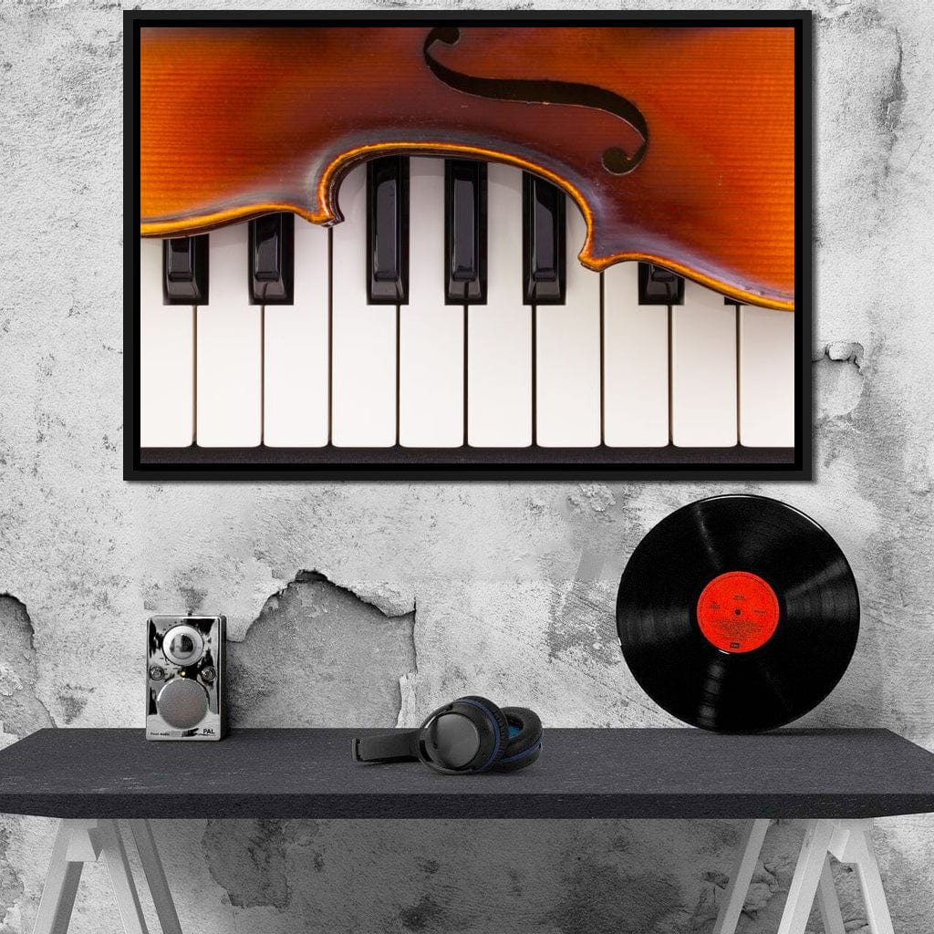 Violin & Piano Canvas Wall Art