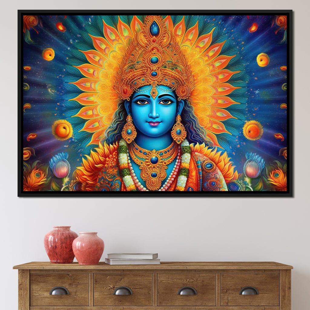 Vishnu's Aura Canvas Wall Art