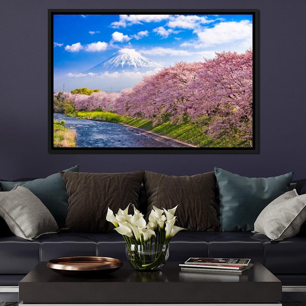 Cherry Blossoms in Japan Canvas Wall Art