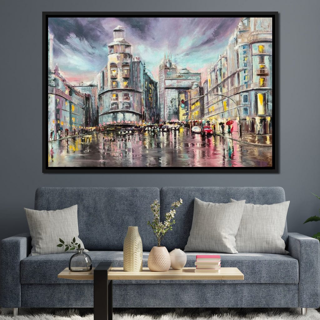 Avenue de Paris Canvas Wall Art