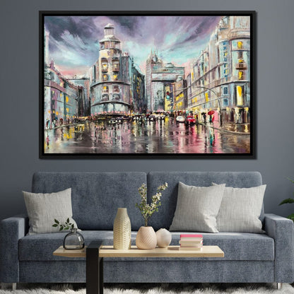 Avenue de Paris Canvas Wall Art