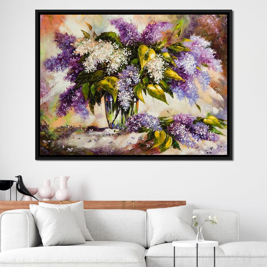 Lilac Bouquet Canvas Wall Art
