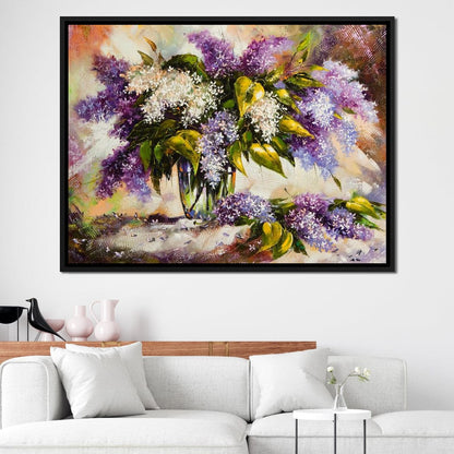 Lilac Bouquet Canvas Wall Art