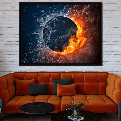 Black Hole Elements Canvas Wall Art