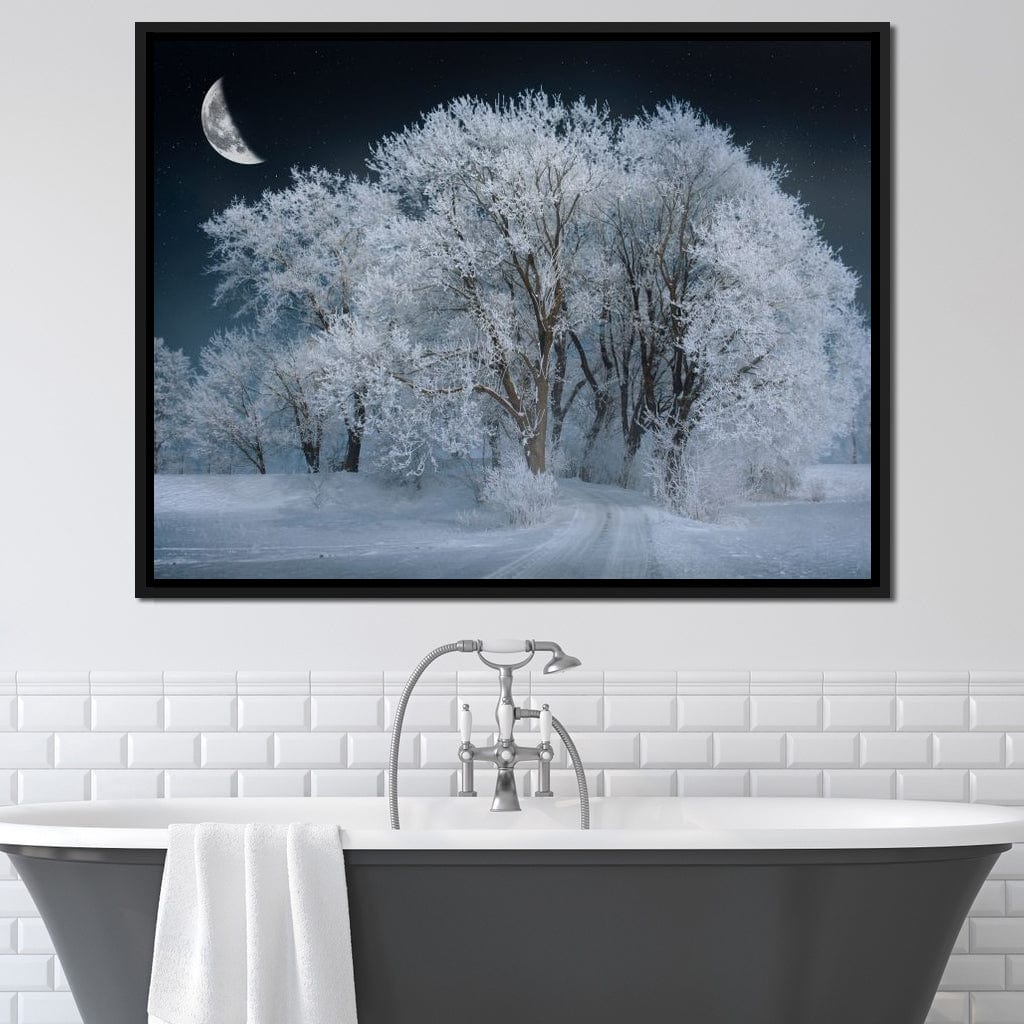 Winter Snow Forest Canvas Wall Art
