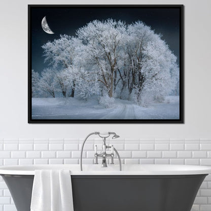 Winter Snow Forest Canvas Wall Art