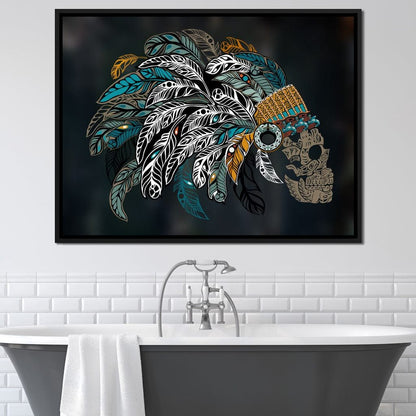Ornamental Skull Canvas Wall Art