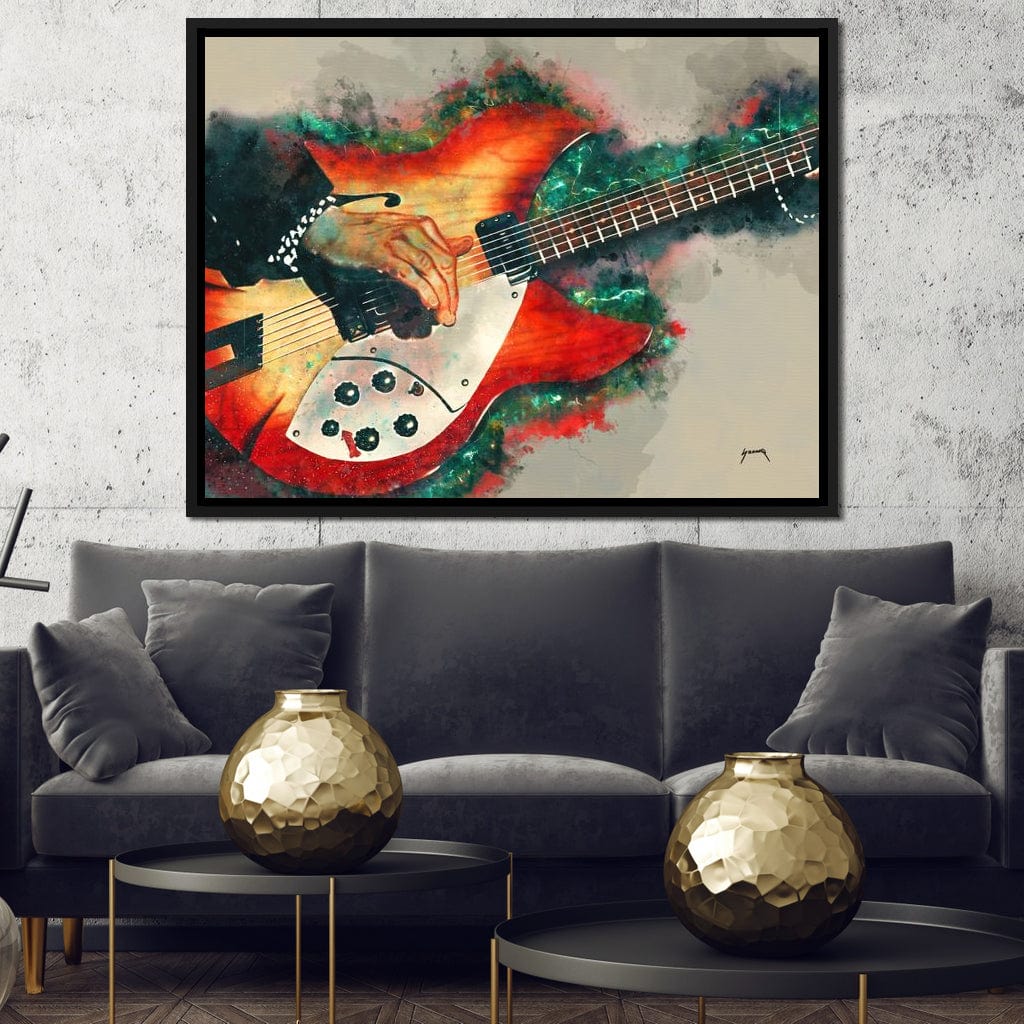 Tom Petty's Electric Guitar Canvas Wall Art