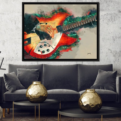 Tom Petty's Electric Guitar Canvas Wall Art