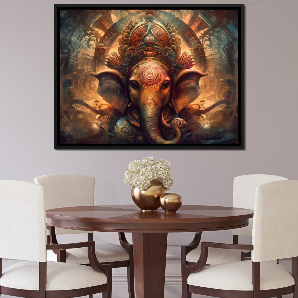 Majestic Ganesha Canvas Wall Art