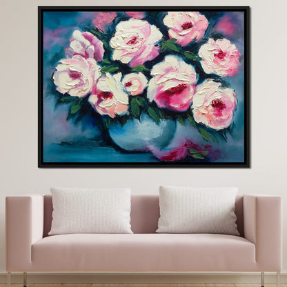 Beautiful Peonies Canvas Wall Art