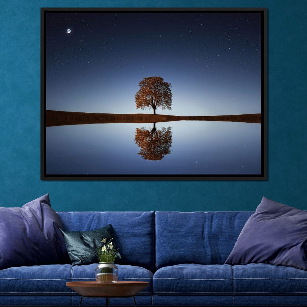 Tree Reflection Canvas Wall Art