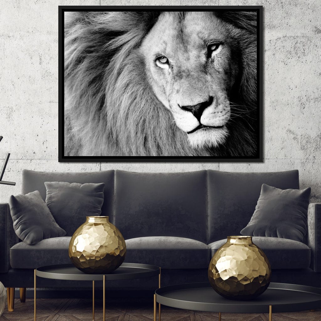 Lion Portrait Canvas Wall Art