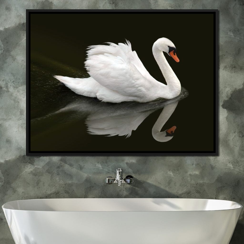 Swan Canvas Wall Art