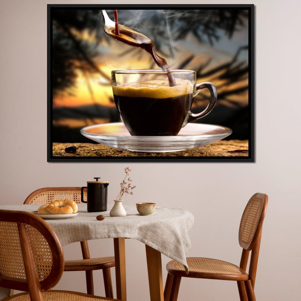Hot Coffee Canvas Wall Art