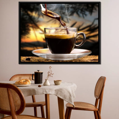 Hot Coffee Canvas Wall Art