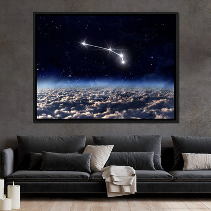Aries Horoscope Constellation Canvas Wall Art