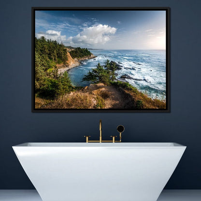 Blue Coast Canvas Wall Art