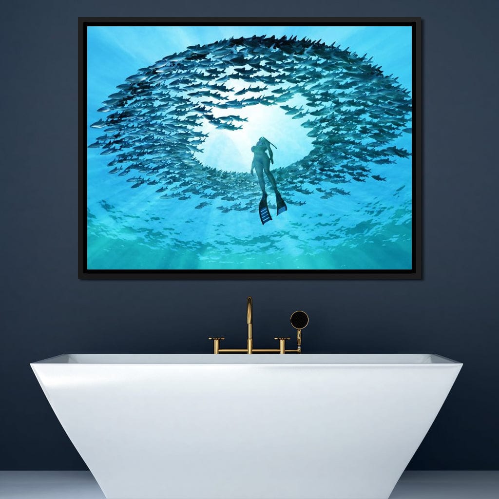 Eye of the Ocean Canvas Wall Art