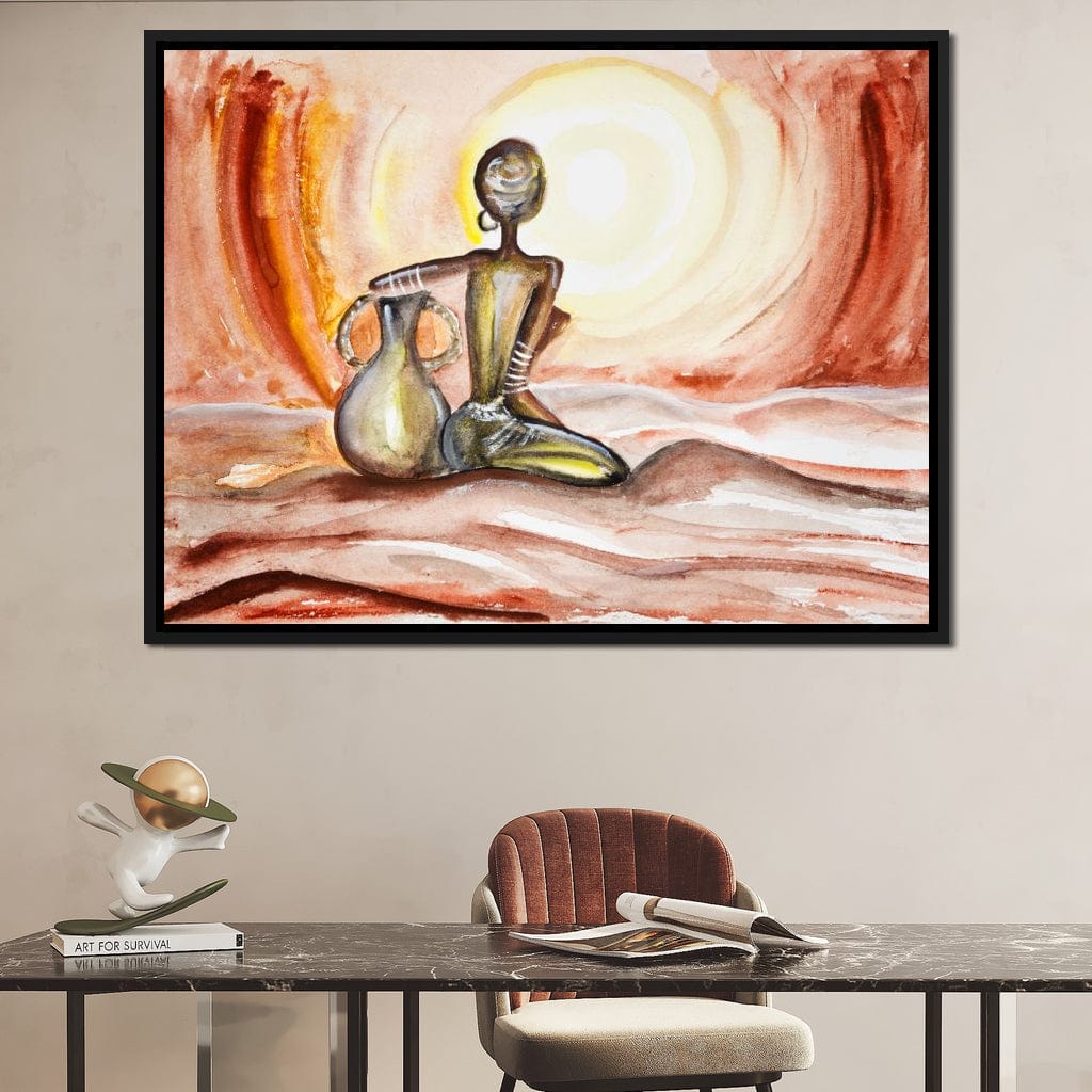 Sunset in Africa Canvas Wall Art